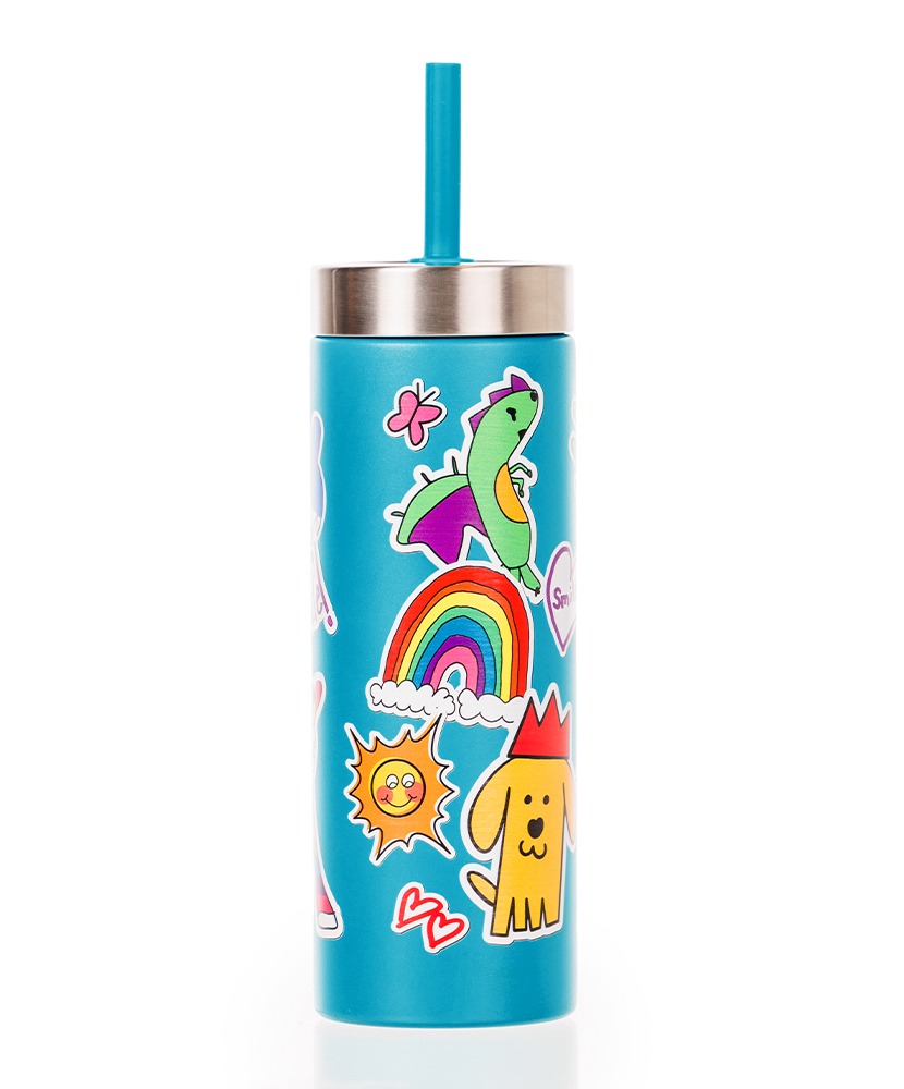 Primary image St. Jude Patient Art Sticker Tumbler - 22oz